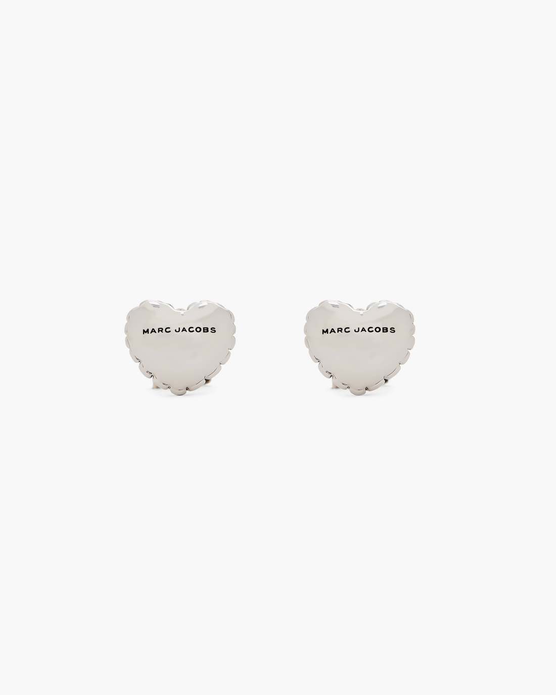 Marc Jacobs Trusted - The Heart Balloon Stud Earrings Light Antique Silver