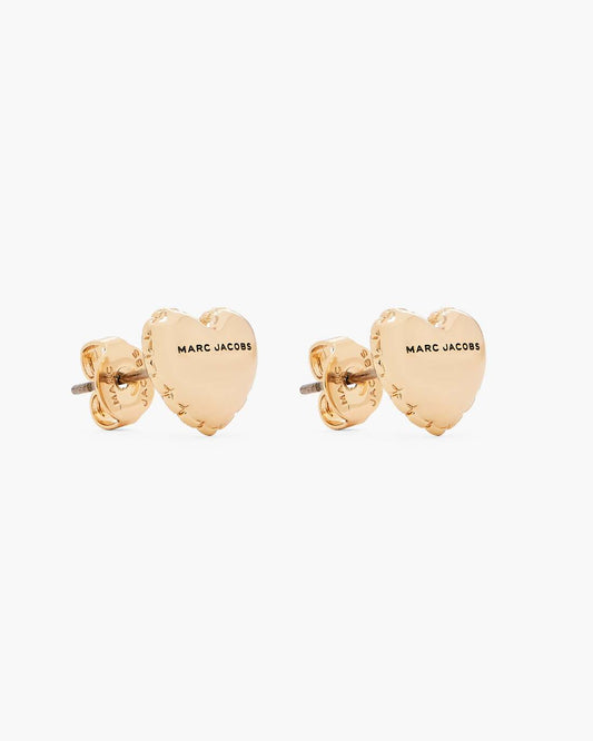 Marc Jacobs Top Pick - The Heart Balloon Stud Earrings Light Antique Gold