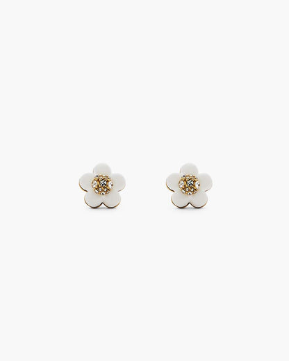 Marc Jacobs New - The Daisy Stud Earrings Gold/White