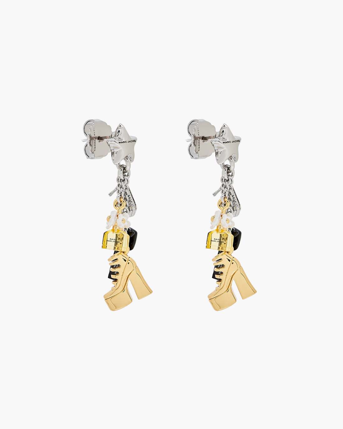 Marc Jacobs Discount - The Mini Icon Charm Earrings Gold/Silver