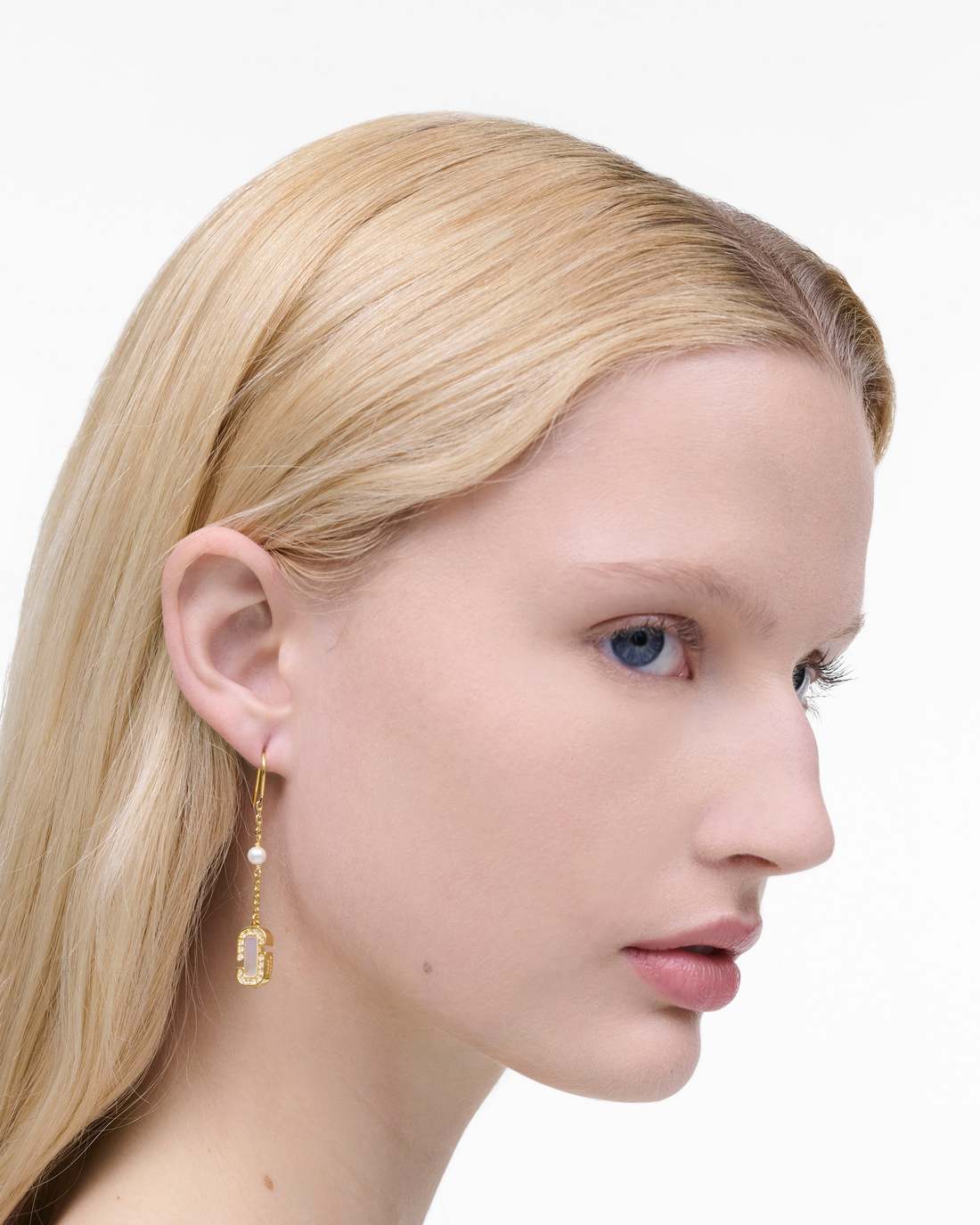 Marc Jacobs Signature - The J Marc Luxe Linear Earrings Gold/Crystal