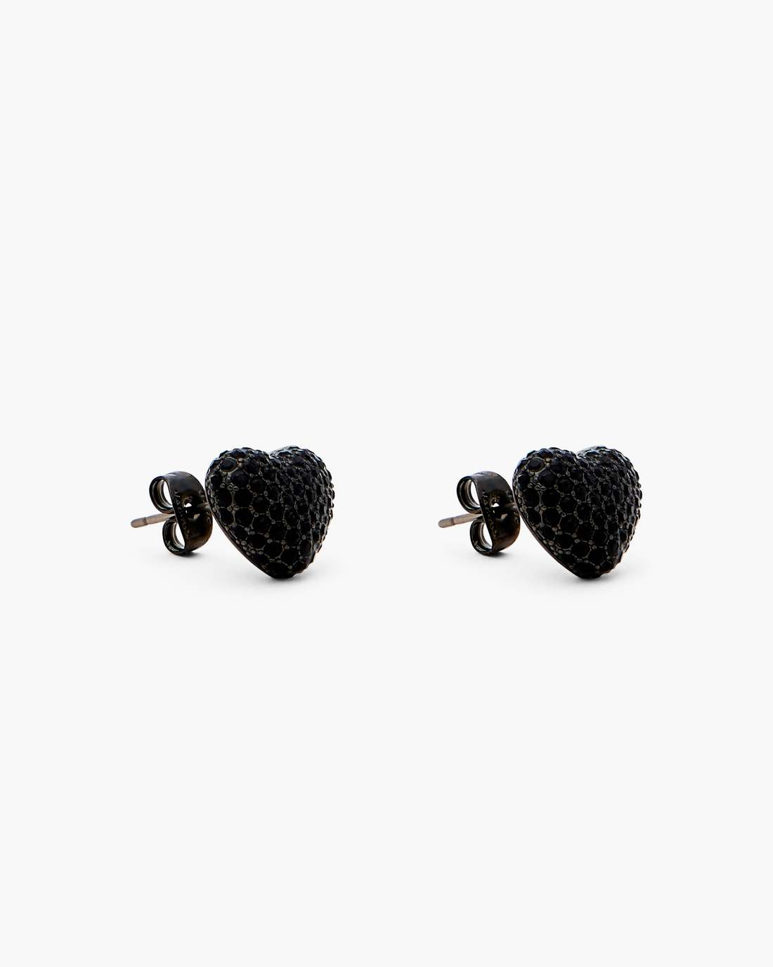 Marc Jacobs Classic - The Heart Balloon Pave Earrings Black/Black Crystal