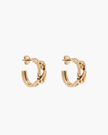 Marc Jacobs Best Price - The Dual Hoop Earrings Gold