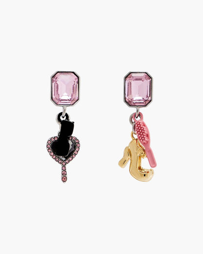 Marc Jacobs Featured - The Dollhouse Charm Earrings Silver/Multi