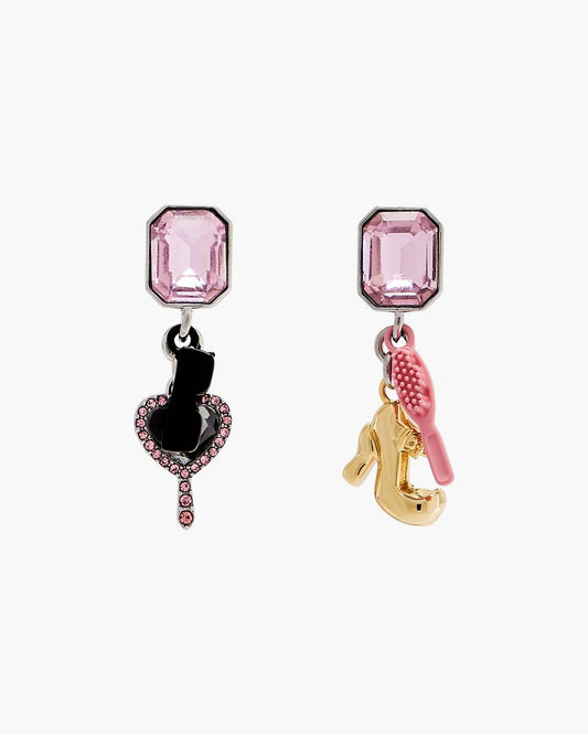 Marc Jacobs Featured - The Dollhouse Charm Earrings Silver/Multi