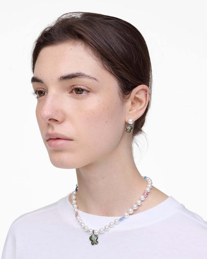 Marc Jacobs Top Pick - Hattie Stewart X Marc Jacobs Butterfly Pearl Earrings Silver/Multi