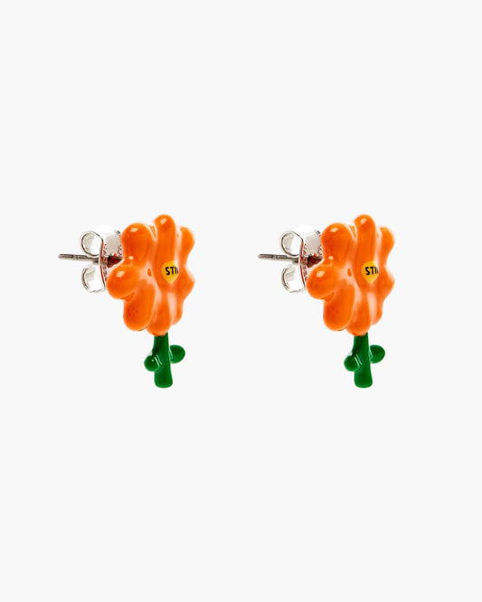 Marc Jacobs Best Price - David Shrigley X Marc Jacobs Joy Flower Stud Earrings Silver/Orange