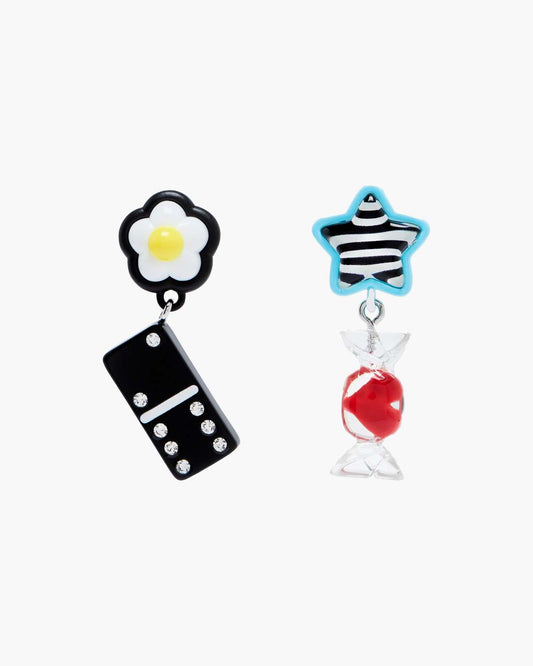 Marc Jacobs Best Price - The Sticker Charm Earrings Silver Multi