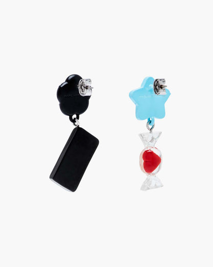 Marc Jacobs Best Price - The Sticker Charm Earrings Silver Multi