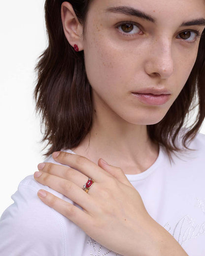 Marc Jacobs Signature - The Lips Ring Set Gold/Silver