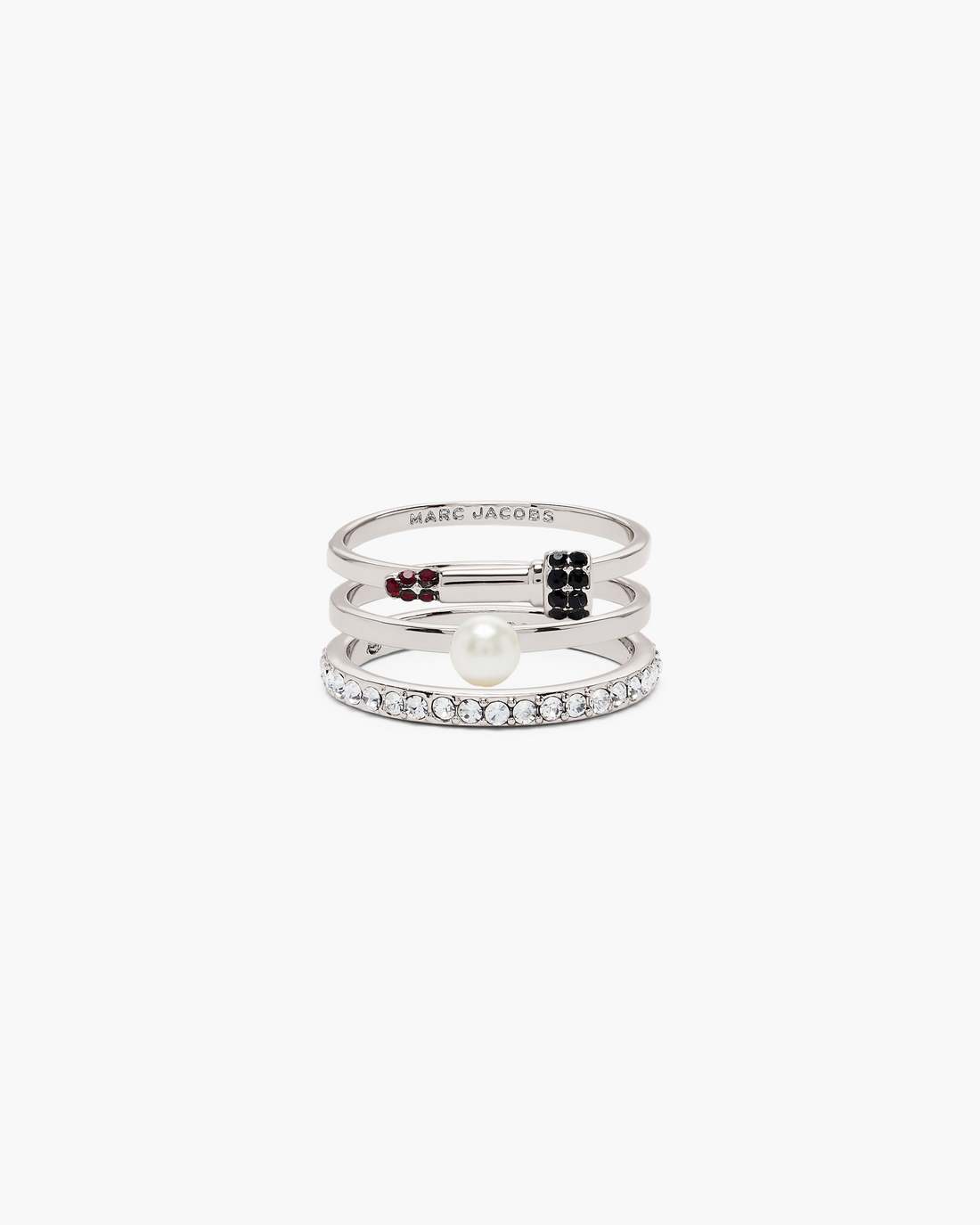 Marc Jacobs Recommended - The Rouge Ring Set Silver/Multi