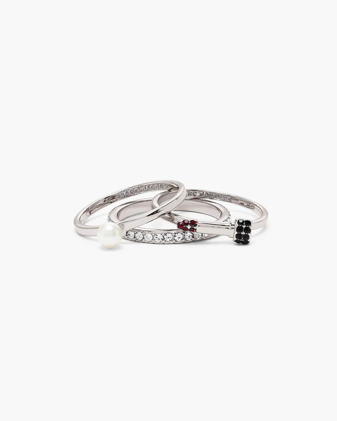 Marc Jacobs Recommended - The Rouge Ring Set Silver/Multi