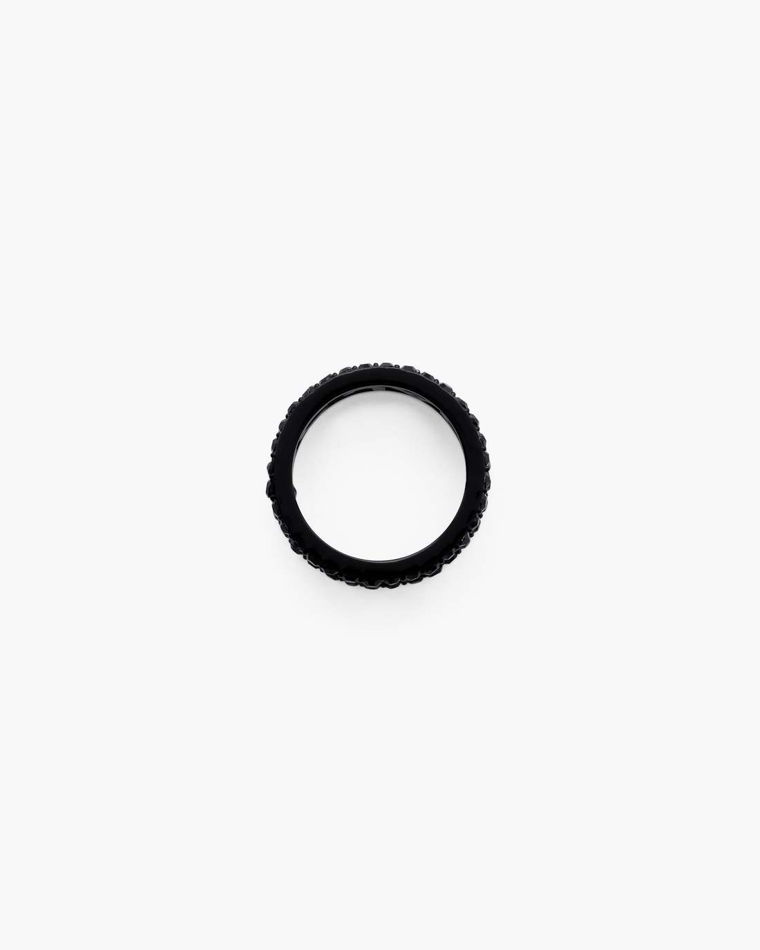 Marc Jacobs Exclusive - The Monogram Pave Ring Black/Black Crystal