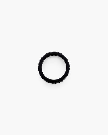 Marc Jacobs Exclusive - The Monogram Pave Ring Black/Black Crystal