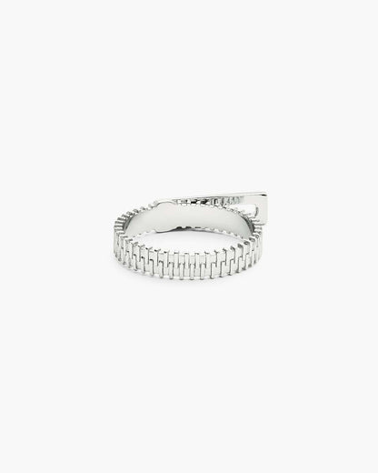 Marc Jacobs Top Pick - J Marc Zipper Ring Silver