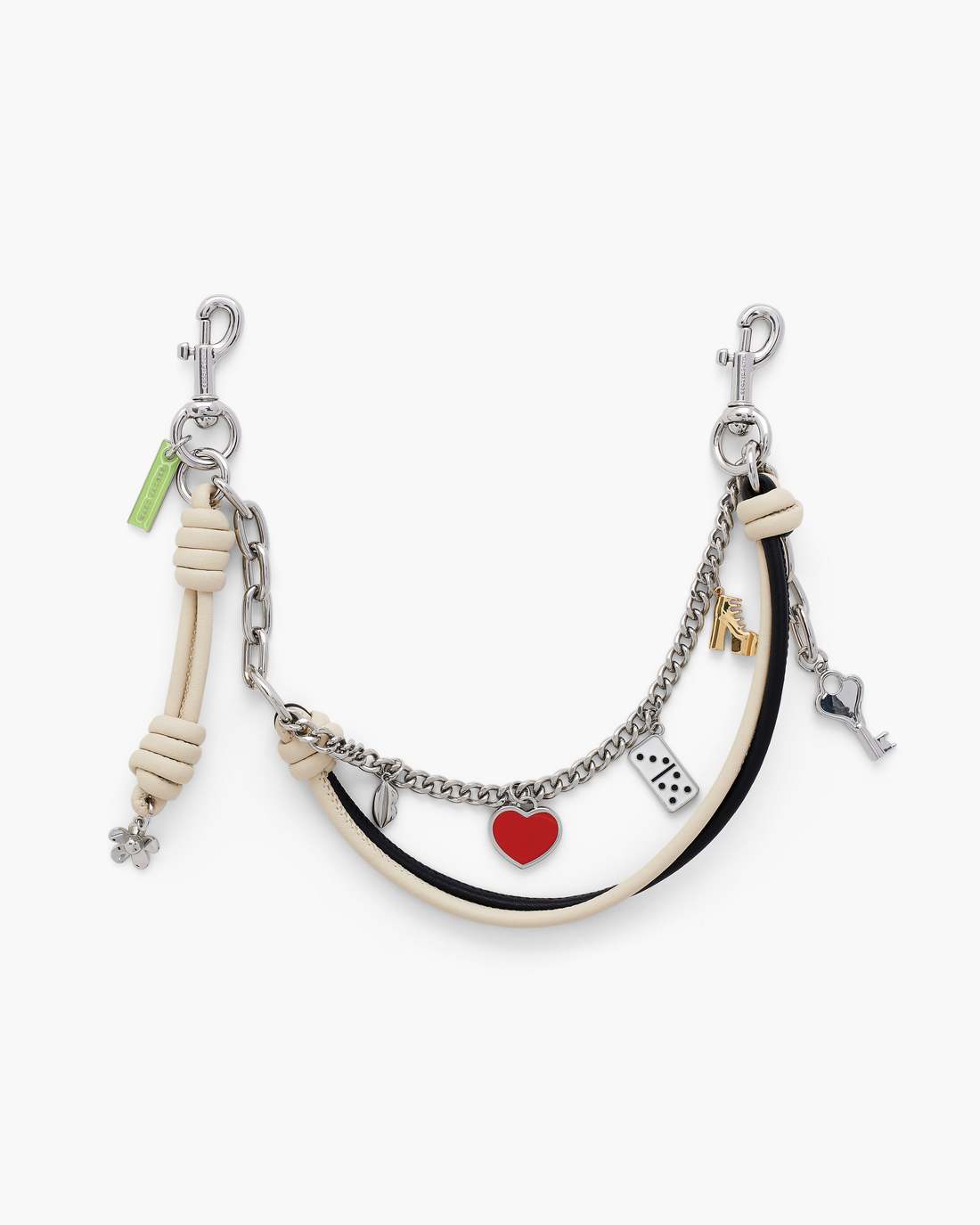 Marc Jacobs Exclusive - The Mini Icon Chain Bag Charm Black/Cloud White