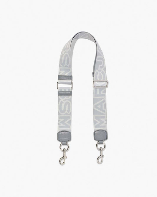 Marc Jacobs Smart Buy - The Outline Logo Webbing Strap Wolf Grey Multi