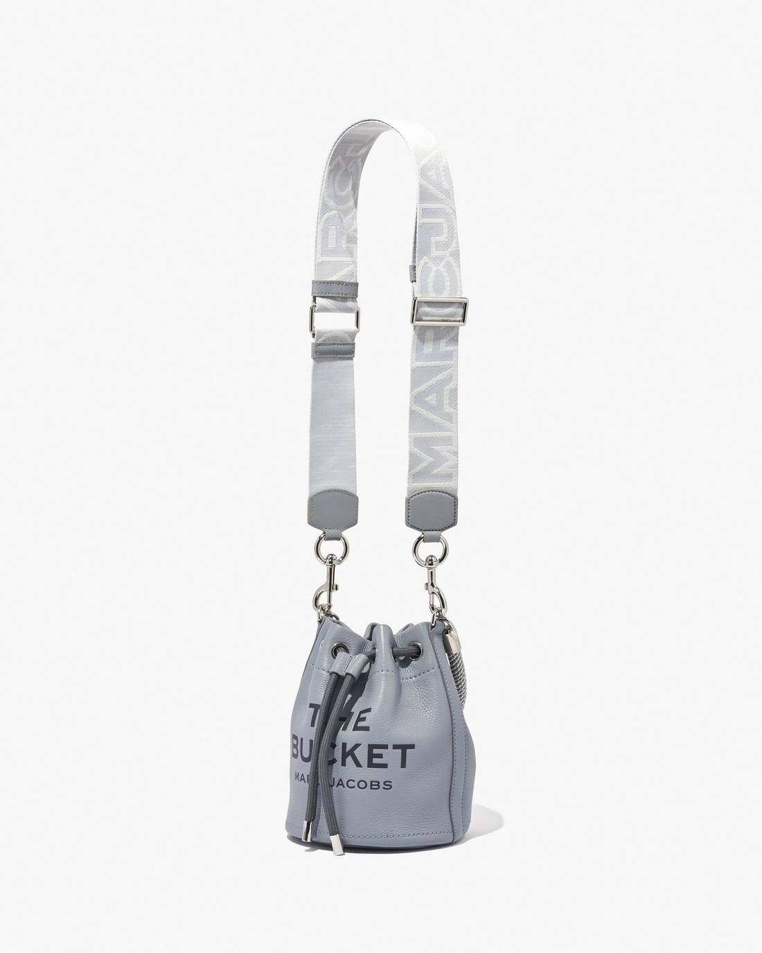 Marc Jacobs Smart Buy - The Outline Logo Webbing Strap Wolf Grey Multi