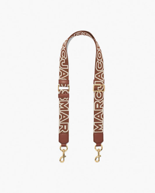 Marc Jacobs Hot Sale - The Thin Outline Logo Webbing Strap Argan Oil Multi