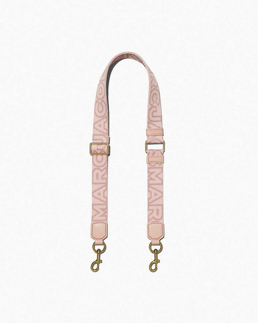 Marc Jacobs Trending - The Thin Outline Logo Webbing Strap Rose Multi