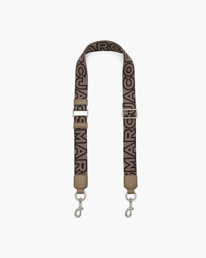 Marc Jacobs Best Price - The Thin Outline Logo Webbing Strap Cement Multi
