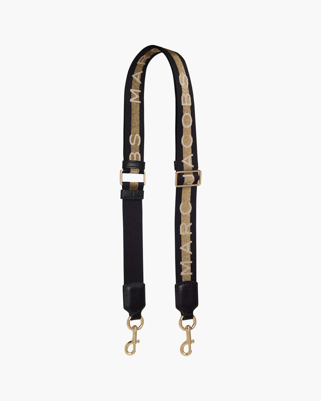 Marc Jacobs Sale - The Logo Webbing Strap Slim Gold Multi