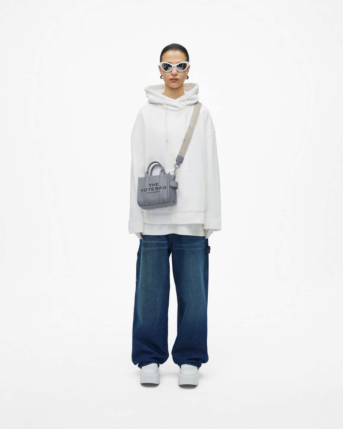 Marc Jacobs Best Price - The Thin Arrow Webbing Strap Wolf Grey Multi
