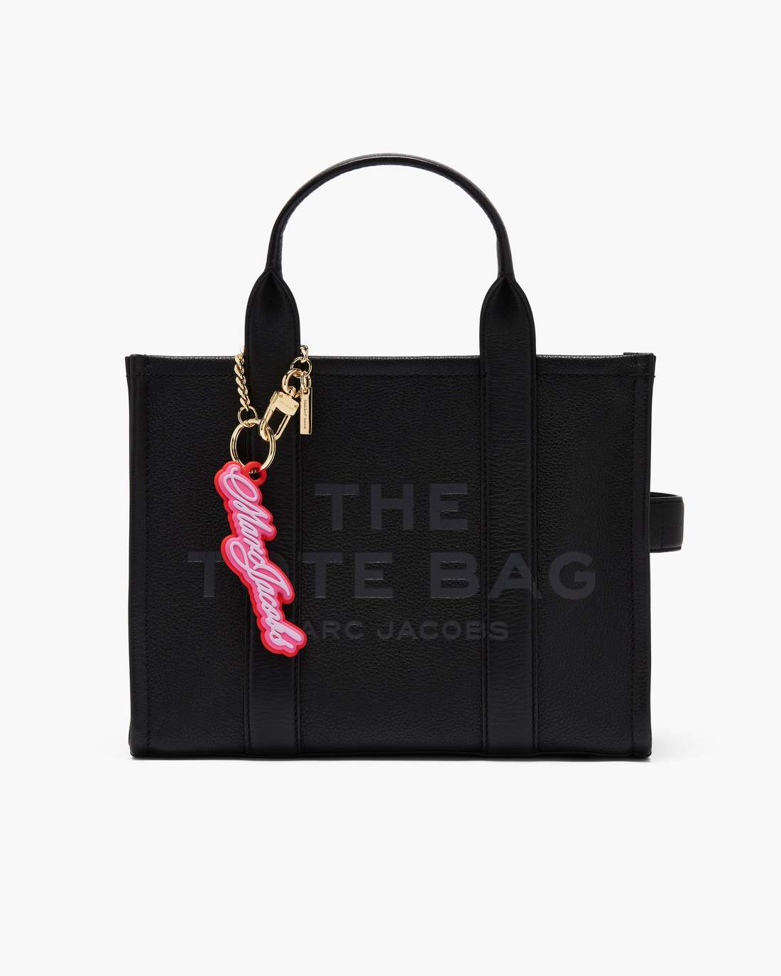 Marc Jacobs Everyday - The Cursive Logo Bag Charm Bow Pink Multi