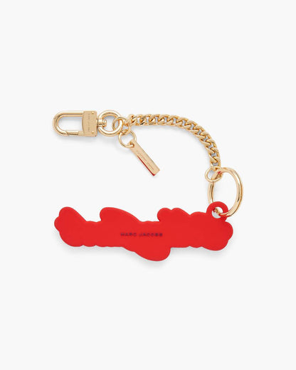 Marc Jacobs Everyday - The Cursive Logo Bag Charm Bow Pink Multi