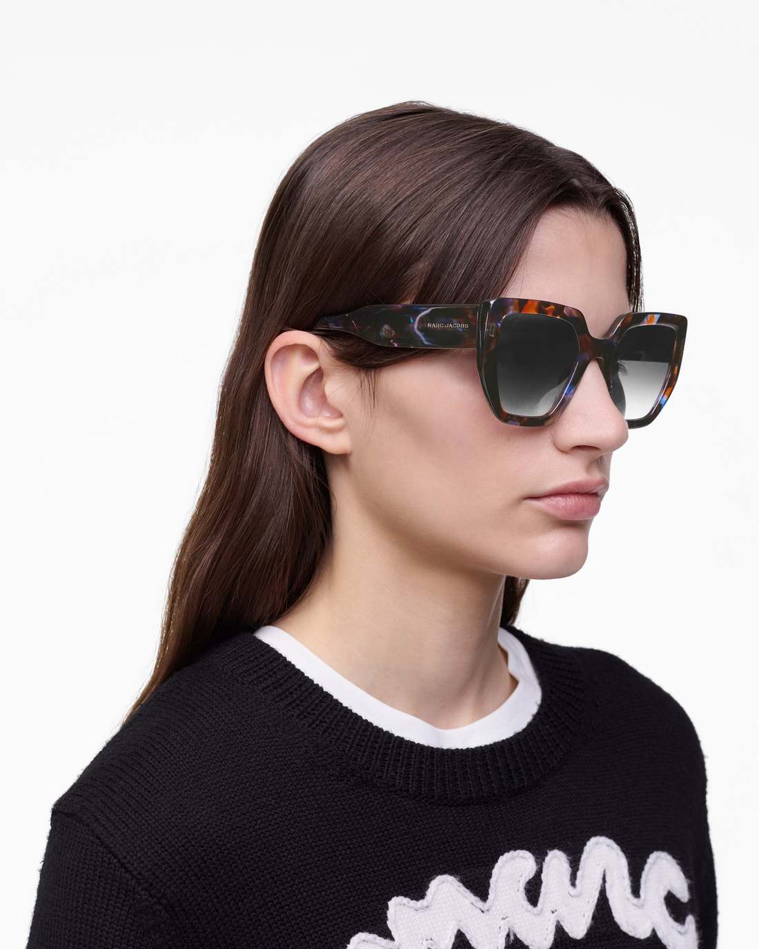 Marc Jacobs New - The J Marc Square Sunglasses Havana Multi