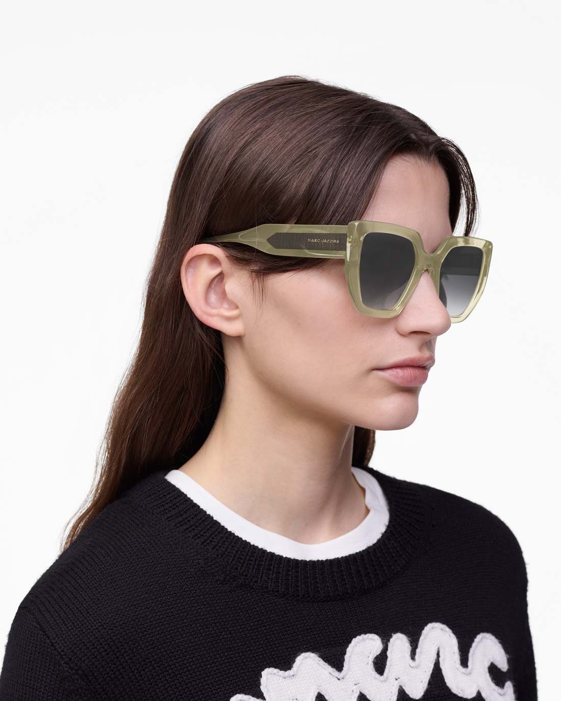 Marc Jacobs Smart Buy - The J Marc Square Sunglasses Olive