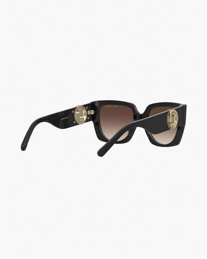 Marc Jacobs Best Price - The J Marc Square Cutout Sunglasses Black