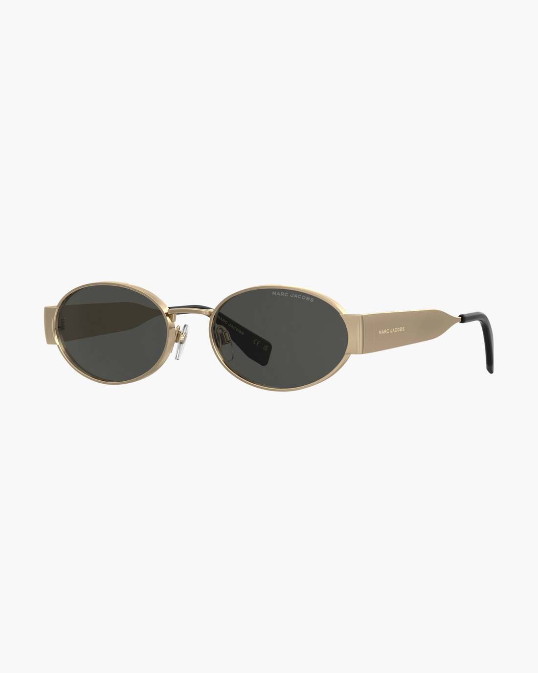 Marc Jacobs Smart Buy - The Classic Logo Round Sunglasses Black/Gold
