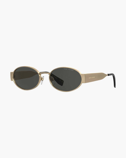 Marc Jacobs Smart Buy - The Classic Logo Round Sunglasses Black/Gold