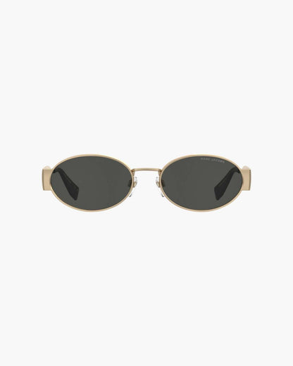 Marc Jacobs Smart Buy - The Classic Logo Round Sunglasses Black/Gold
