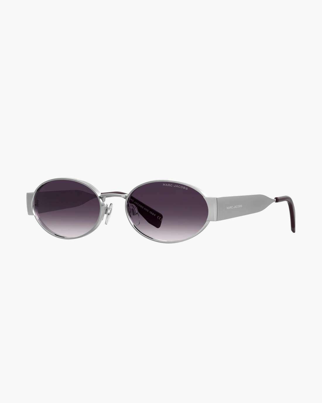 Marc Jacobs Customer Favorite - The Classic Logo Round Sunglasses Silver