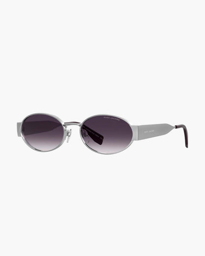 Marc Jacobs Customer Favorite - The Classic Logo Round Sunglasses Silver