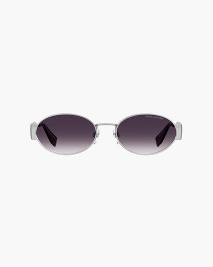 Marc Jacobs Customer Favorite - The Classic Logo Round Sunglasses Silver