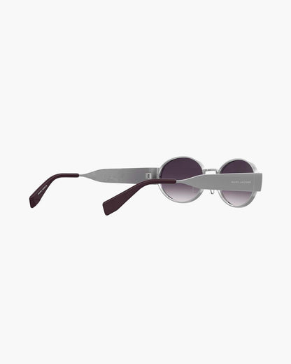 Marc Jacobs Customer Favorite - The Classic Logo Round Sunglasses Silver