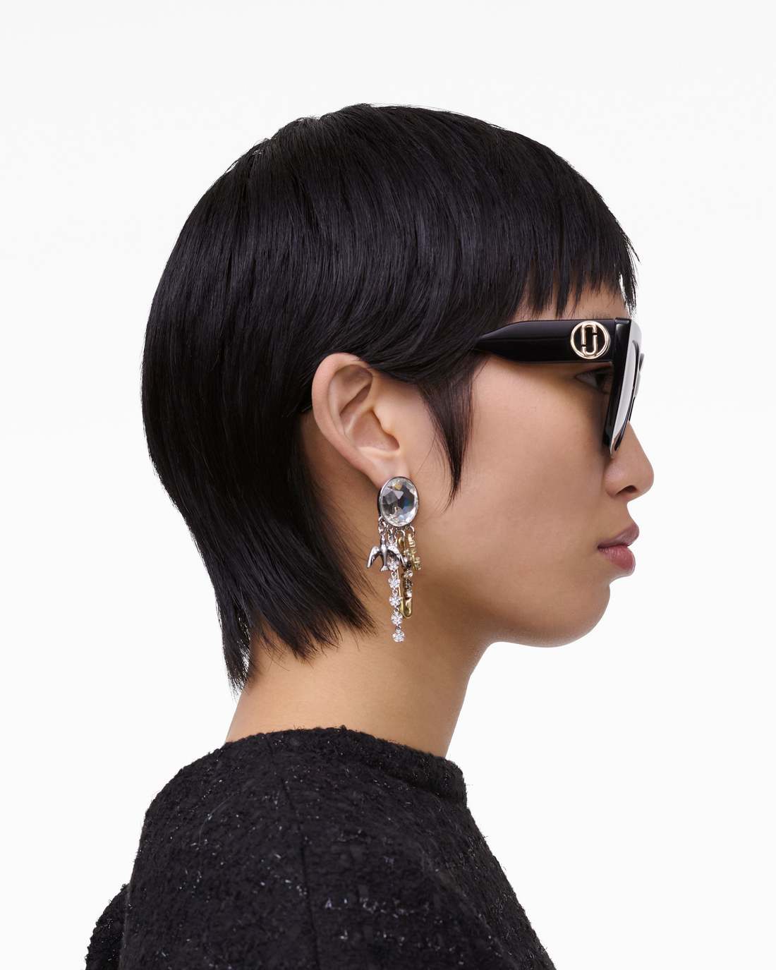 Marc Jacobs Value - The J Marc Square Sunglasses Black