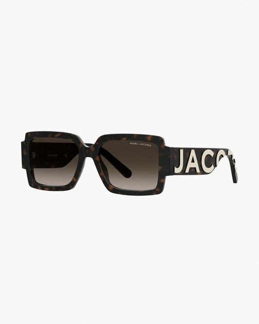 Marc Jacobs Value - The Bold Logo Square Sunglasses Havana
