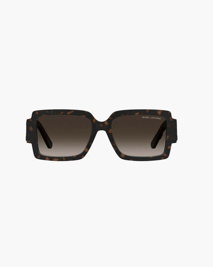 Marc Jacobs Value - The Bold Logo Square Sunglasses Havana