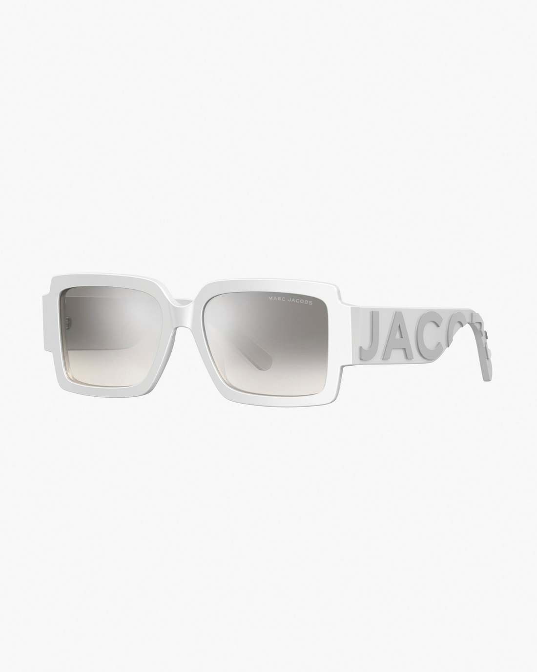 Marc Jacobs Featured - The Bold Logo Square Mirrored Sunglasses White/Grey