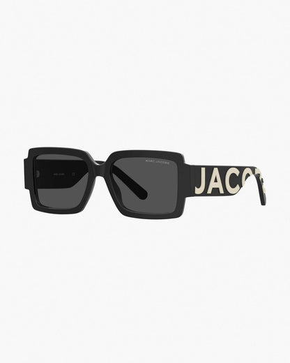 Marc Jacobs Deals - The Bold Logo Square Sunglasses Black/White