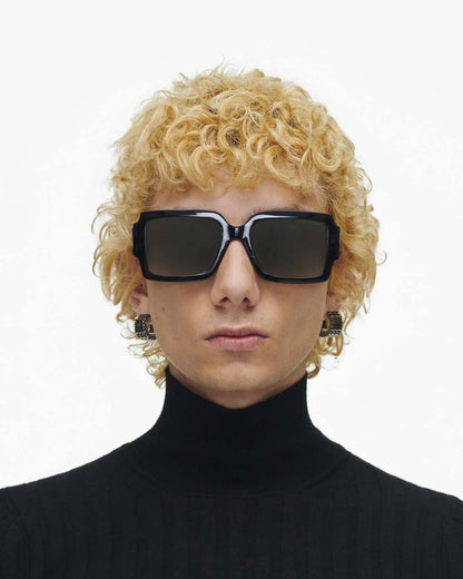 Marc Jacobs Deals - The Bold Logo Square Sunglasses Black/White