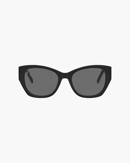 Marc Jacobs Best Seller - The Bold Logo Square Cat Eye Sunglasses Black/White