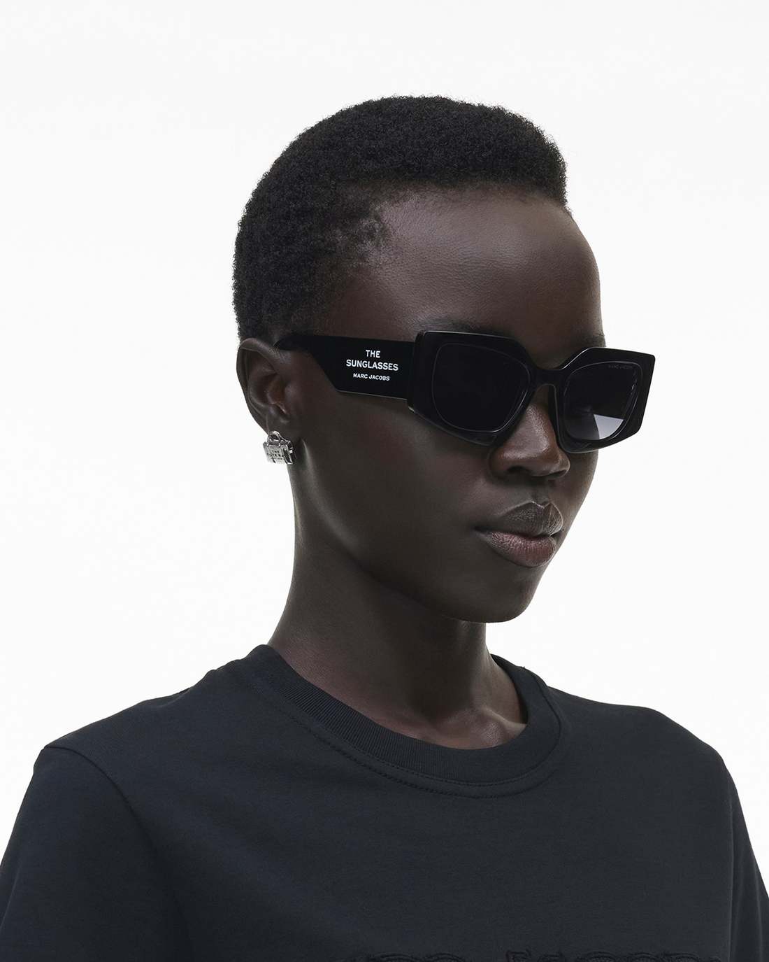 Marc Jacobs Exclusive - The Square Cat Eye Sunglasses Black