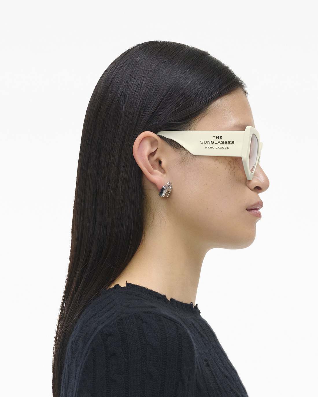 Marc Jacobs Customer Favorite - The Square Cat Eye Sunglasses Ivory
