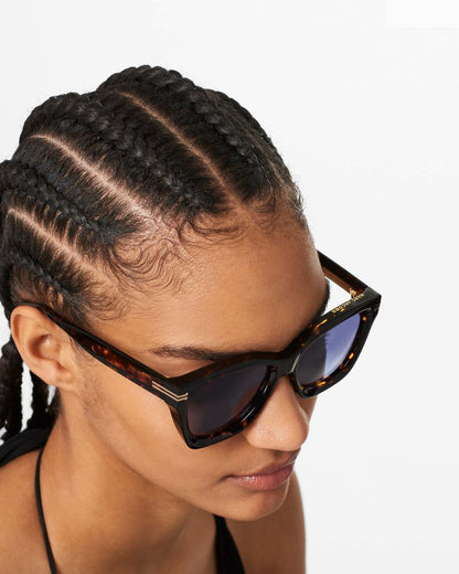Marc Jacobs Deals - Icon Edge Oversized Square Sunglasses Havana