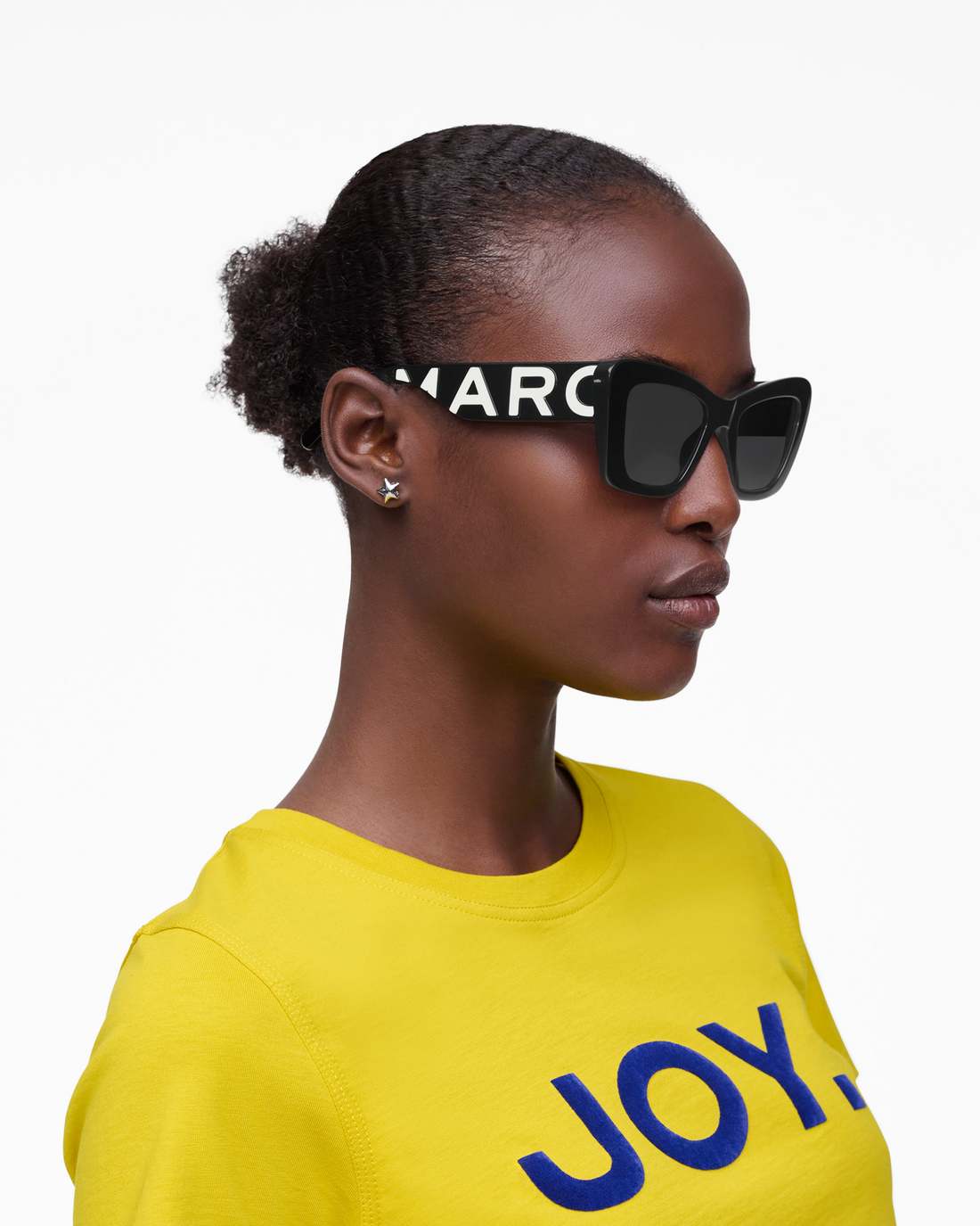 Marc Jacobs Smart Buy - The Bold Logo Cat Eye Sunglasses Black/White